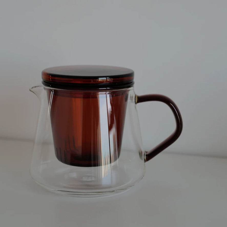 Amber Glass Personal Tea Brewer