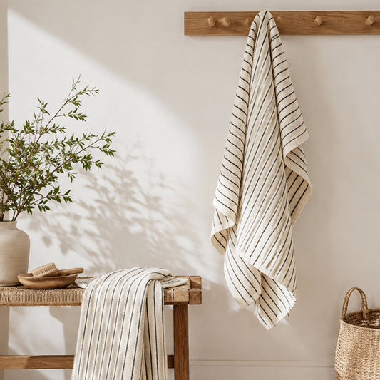 Soft Stripe Cotton Towel