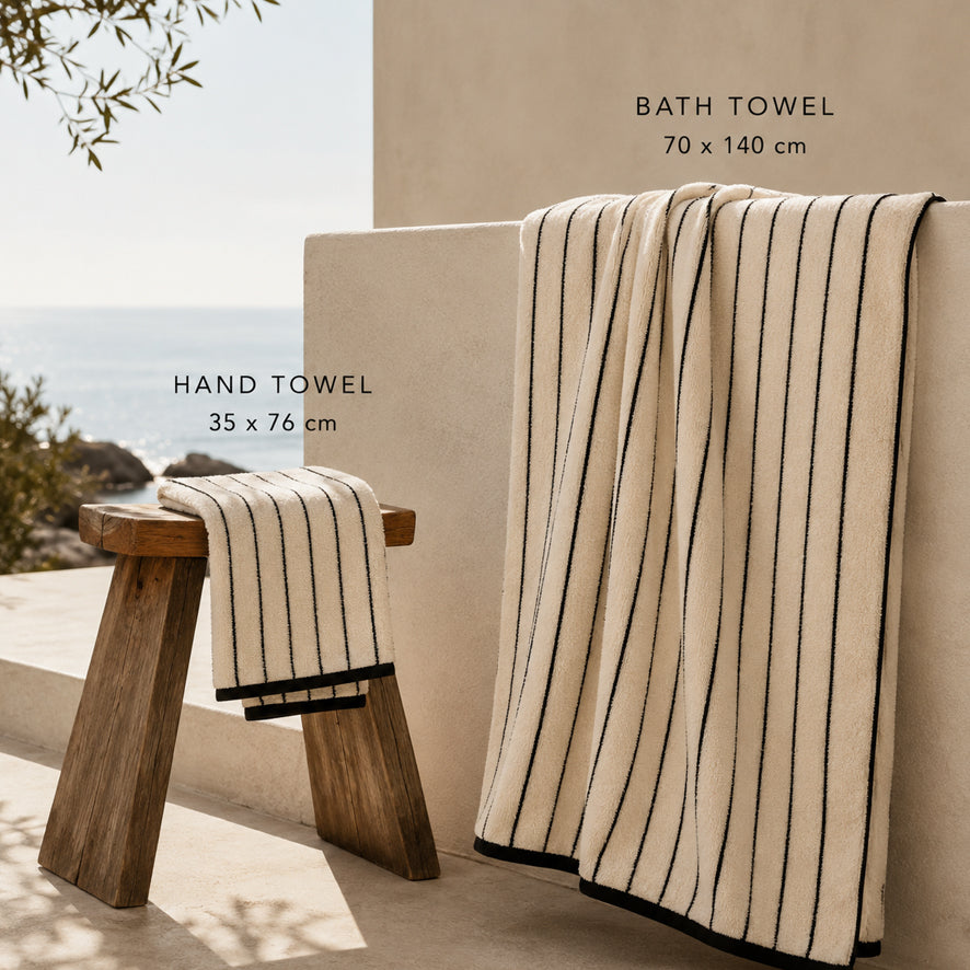 Soft Stripe Cotton Towel