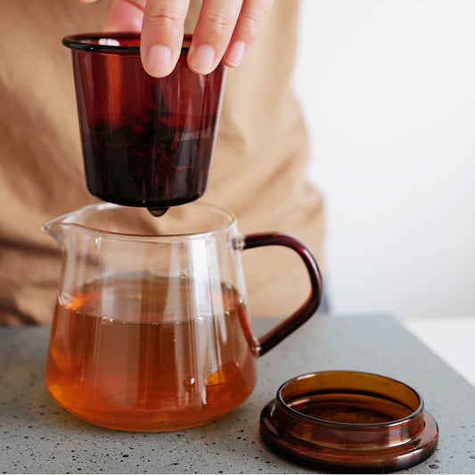Amber Glass Personal Tea Brewer